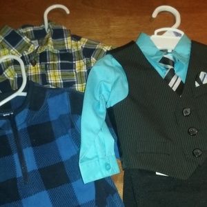 6-9M Dressup for Infant Boys Tuxedo and Sweatshirt
